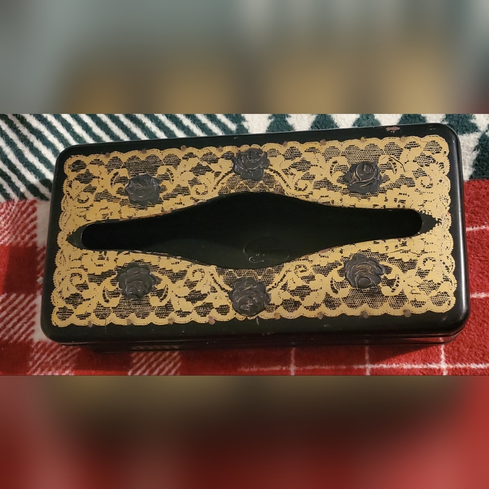Vintage Metal Tissue Box
